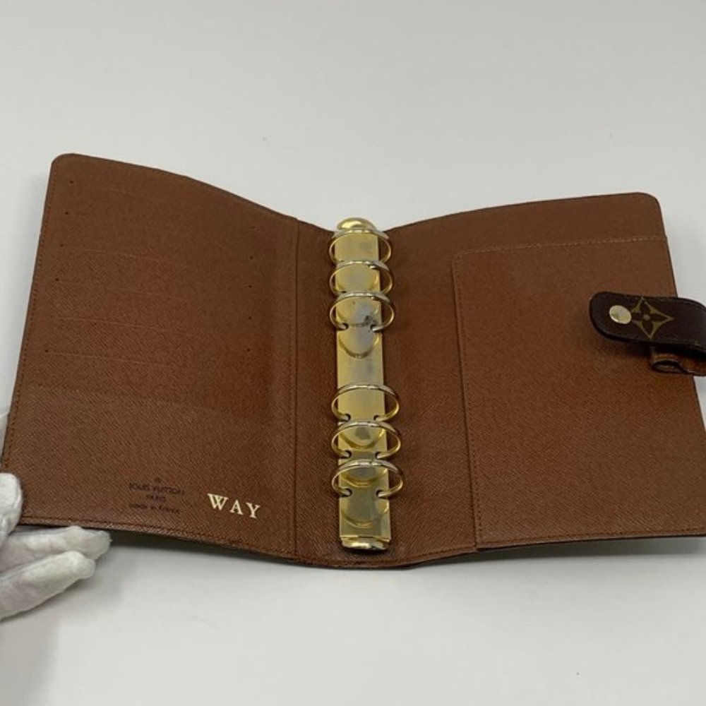 Auth Louis Vuitton Diary Cover Agenda MM Monogram - Picture 6 of 9